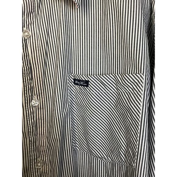 LRG Mens Long Sleeve Striped Button Down Shirt Sz 3XL EUC Trendy Streetwear - Picture 7 of 14